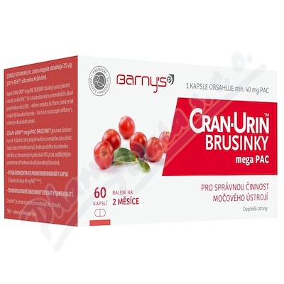 Barnys Cran-Urin megaPAC brusinky cps.60